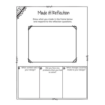 Makerspace Student Journal STEM Activity STEAM Planning Worksheets – image 4