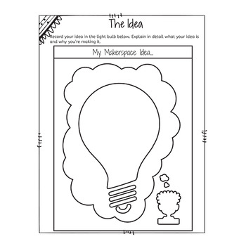 Makerspace Student Journal STEM Activity STEAM Planning Worksheets – image 3