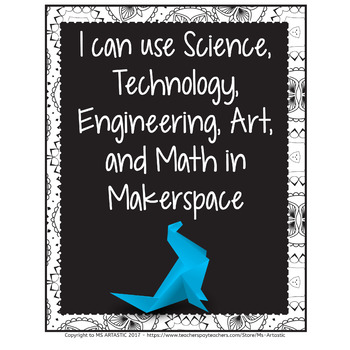 Makerspace 11 Classroom Posters STEAM Decor STEM Posters Makerspace Posters – image 2