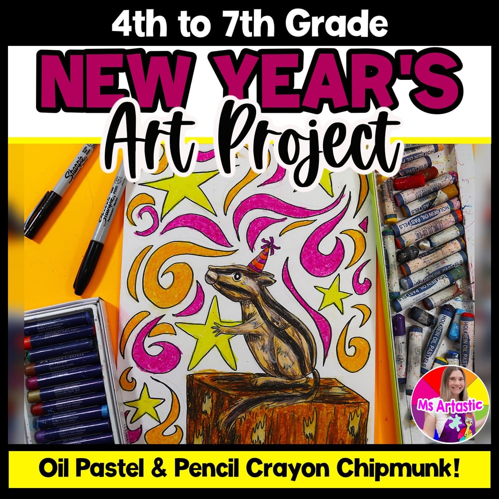 New Year’s Art Lesson, Art Project for the New Year