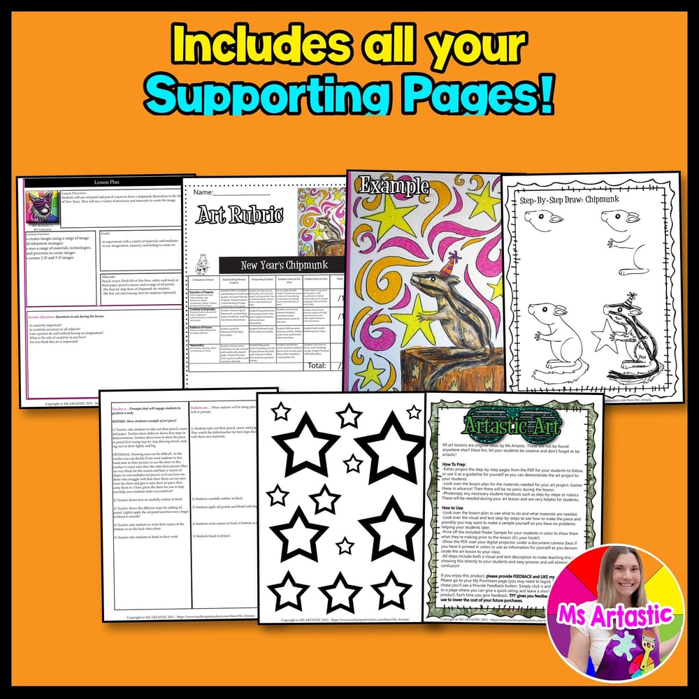 New Year’s Art Lesson, Art Project for the New Year – image 3