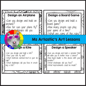 STEAM Task Cards 32 Makerspace Task Cards STEM Project Activities Prompt Cards – image 3