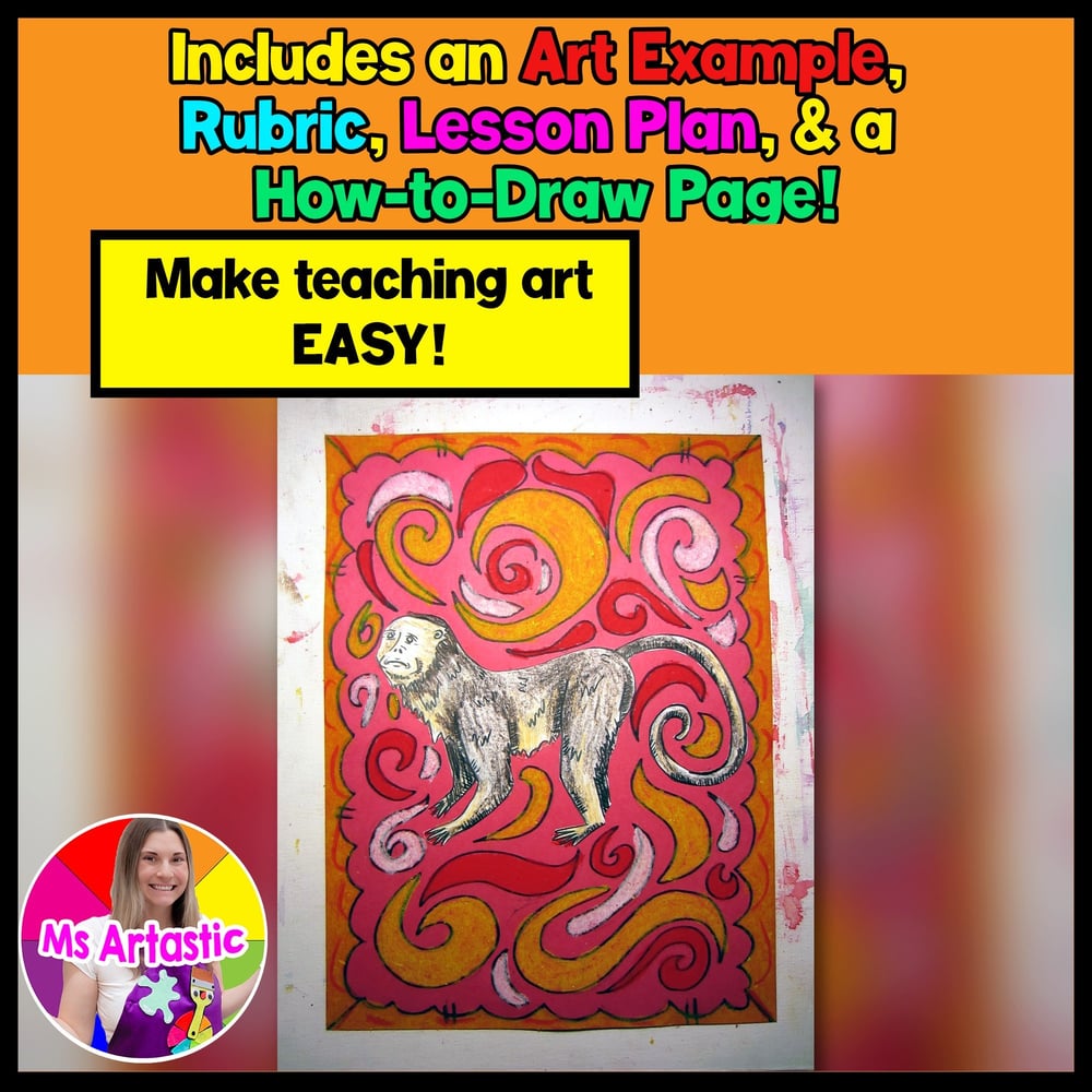 Chinese New Year Art Lesson, Year of the Monkey Art Project – image 2