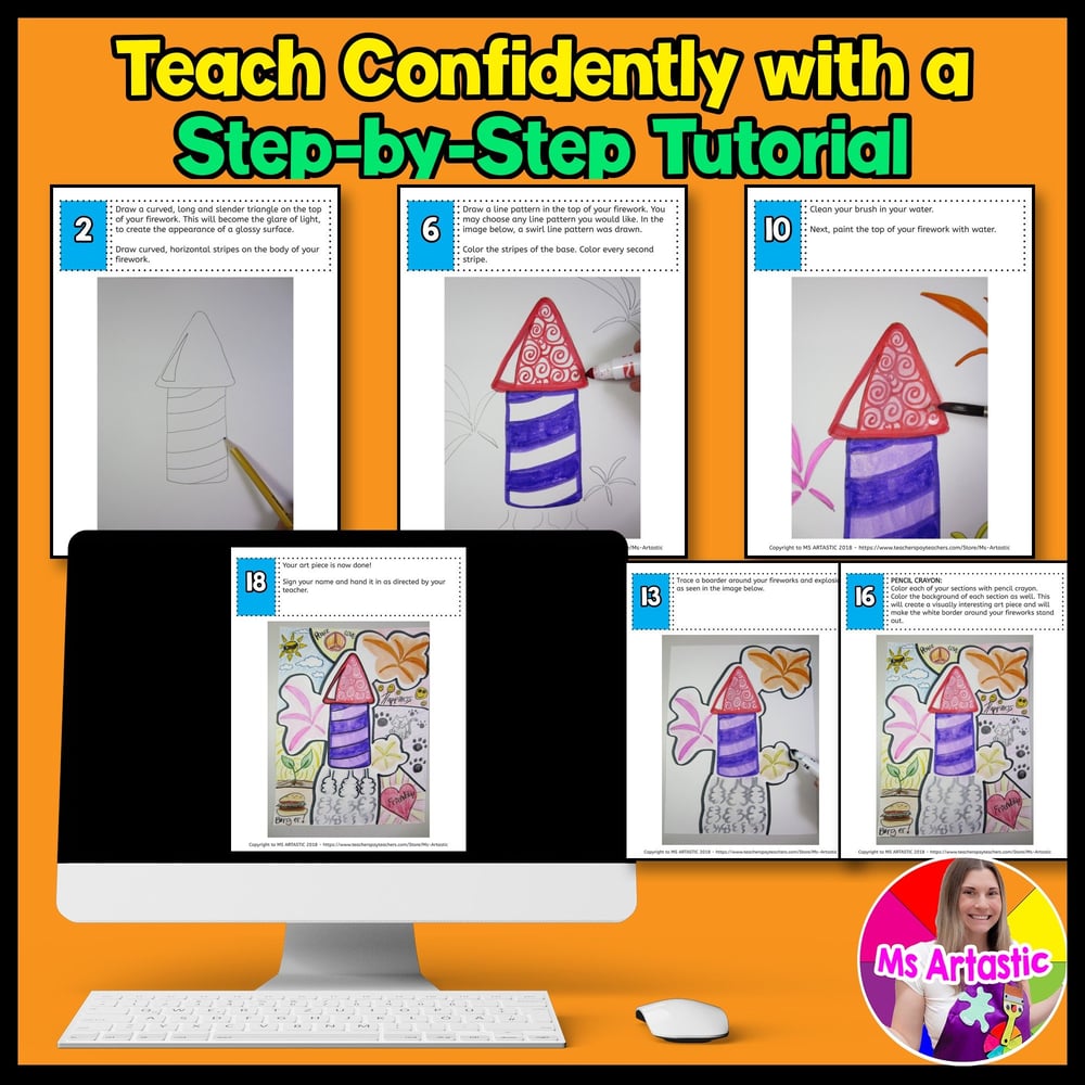New Years Art Lesson Goals for New Year Art Project New Year Art Activity – image 4