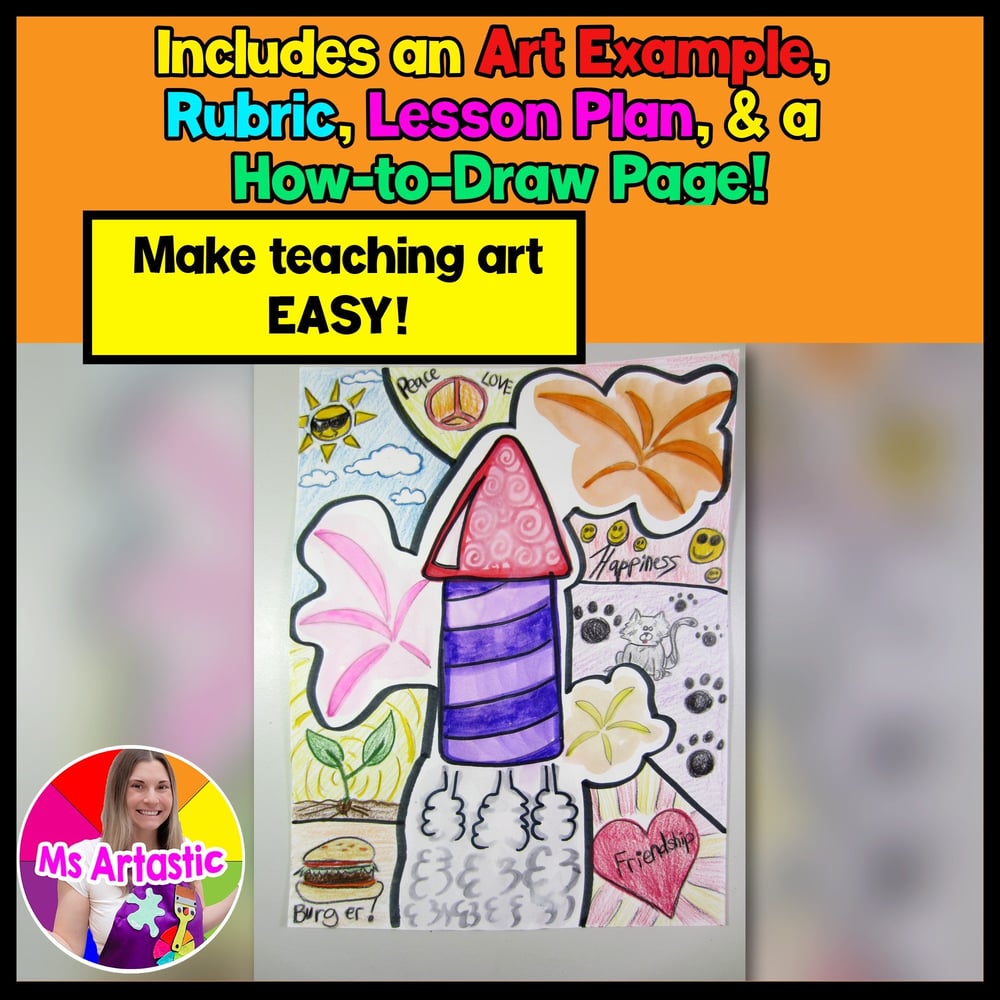 New Years Art Lesson Goals for New Year Art Project New Year Art Activity – image 2