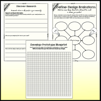 STEAM Worksheets STEM Planning Pages Design Cycle STEM Planning Worksheets – image 3