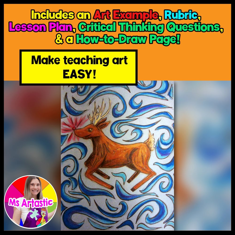 Christmas Art Project Rudolph Art Lesson Christmas Art Lesson Christmas Activity – image 2