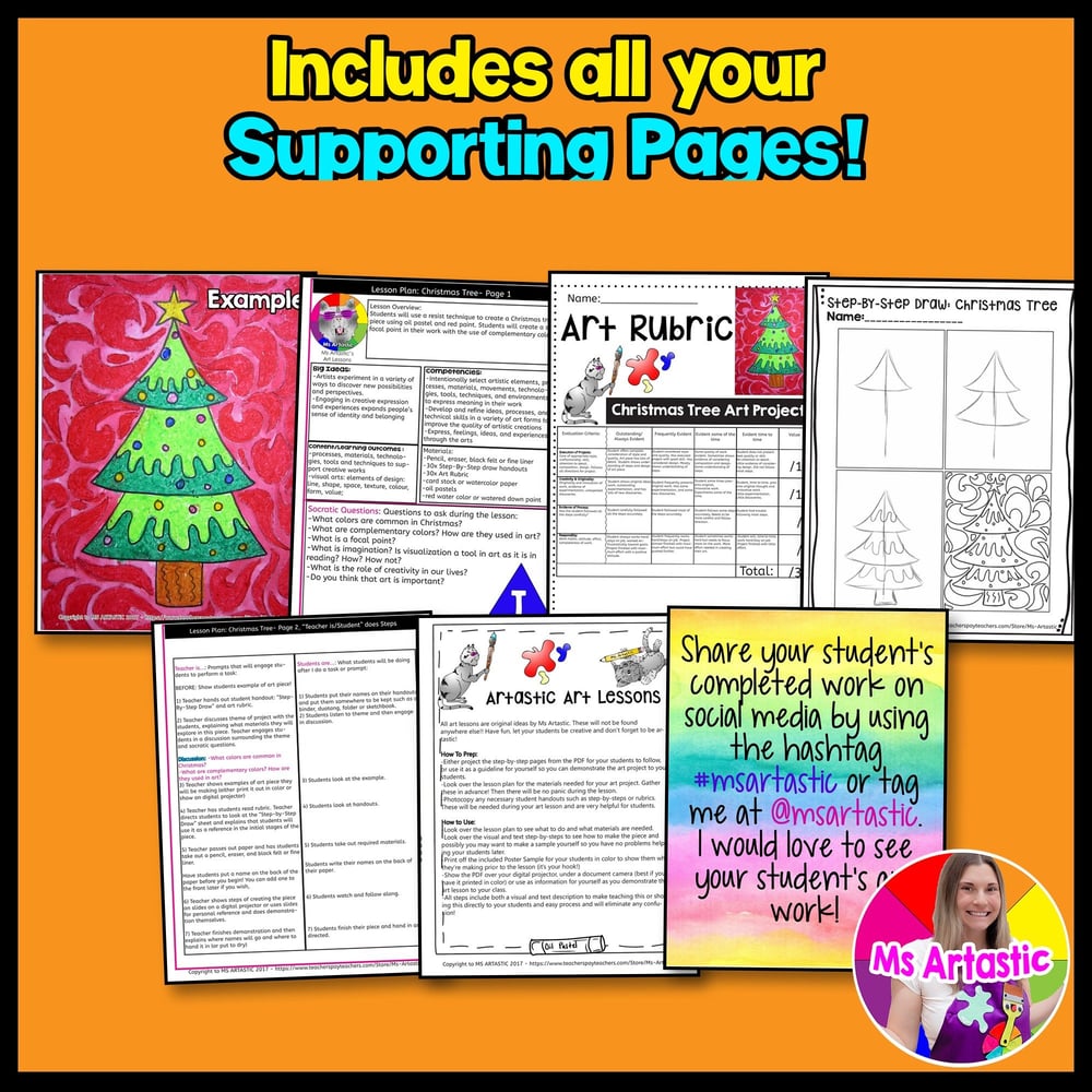 Christmas Art Lesson Christmas Tree Art Project Christmas Tree Art Activity – image 3
