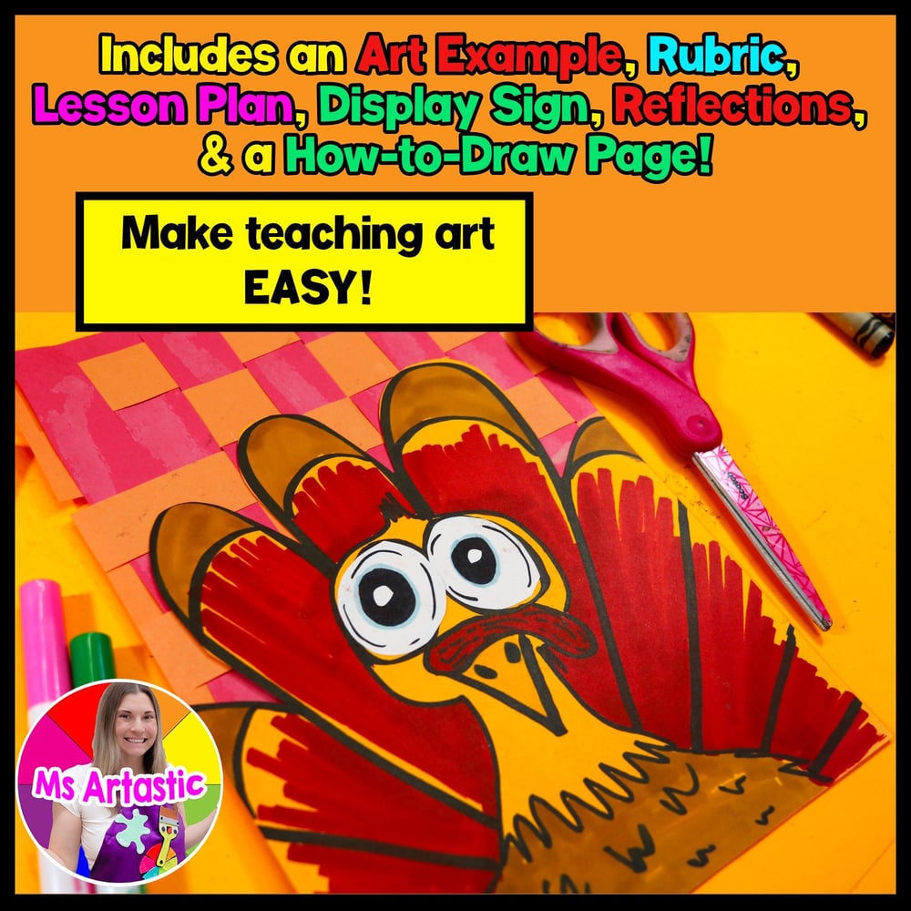 Thanksgiving Art Project Turkey Art Lesson Thanksgiving Art Activity Artwork – image 2