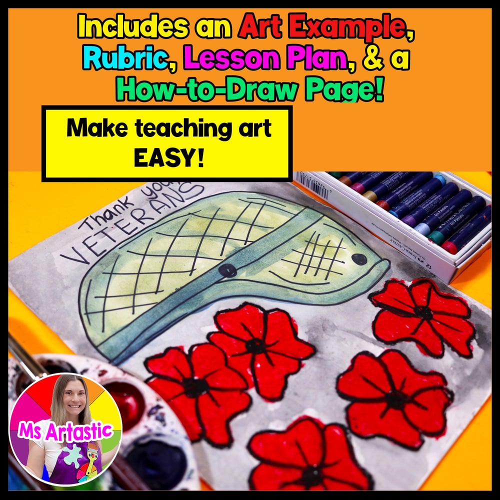 Veterans Day Art Lesson Thanking Veterans Art Project Veterans Day Activity – image 2