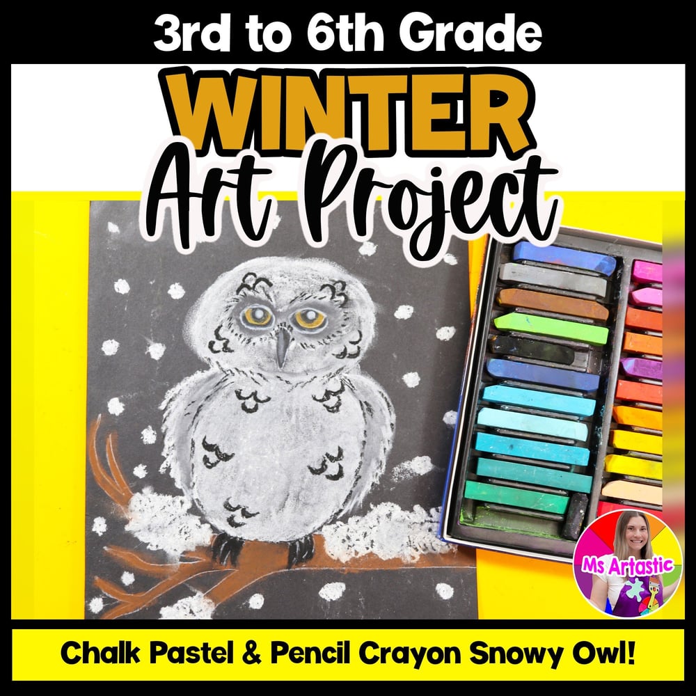 Snowy Owl Art Project Winter Art Lesson Winter Art Activity Owl Art Lesson