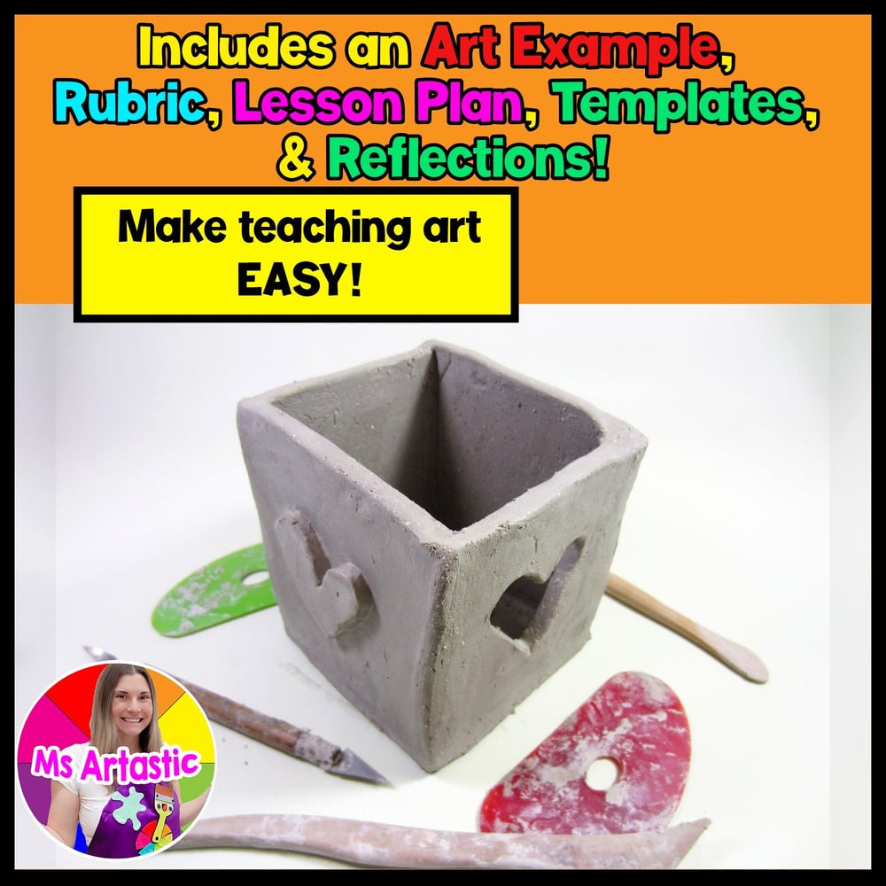 Ceramic Slab Pot Lesson Clay Box Project Ceramics Handbuilding Art Activity – image 2