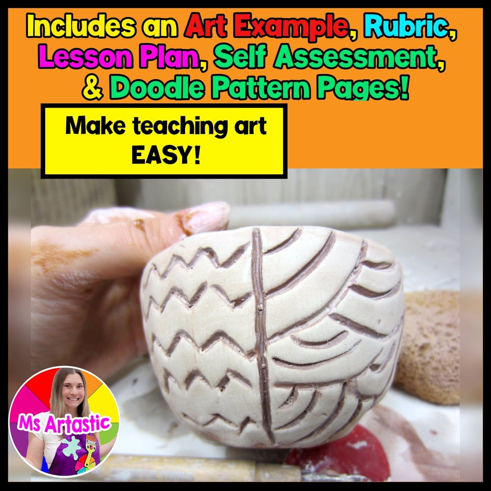 Ceramics Art Lesson Clay Doodle Pinch Pots Artwork Sculpture Ceramic Art Project – image 2