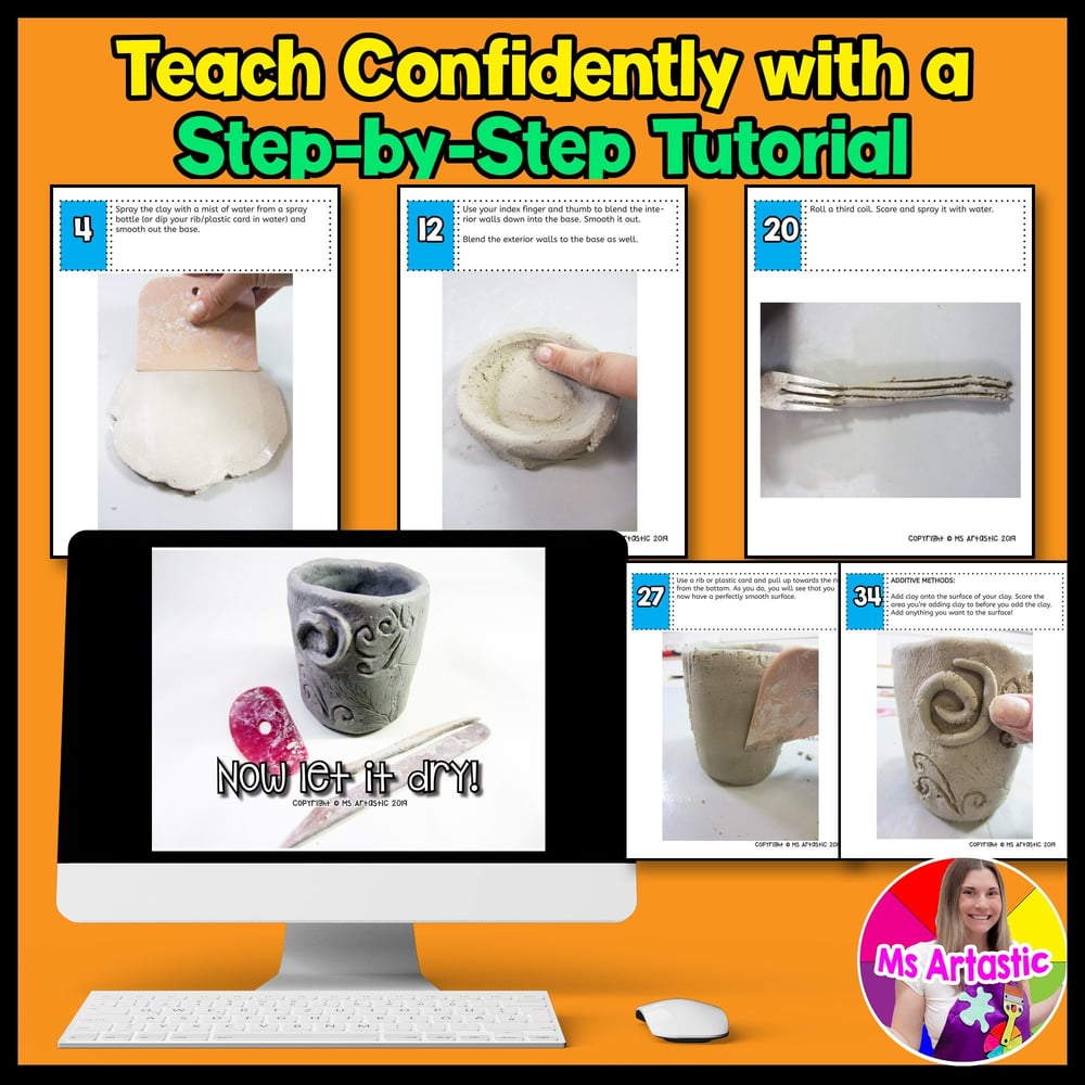 Ceramic Art Lesson Clay Art Project Coil Pot Ceramics Art Activity – image 4