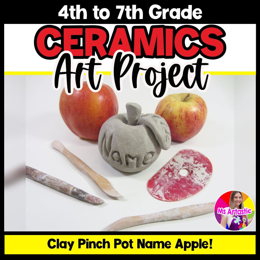 Ceramic Apple Sculpture Lesson Clay Handbuilding Project Ceramics Art Tutorial
