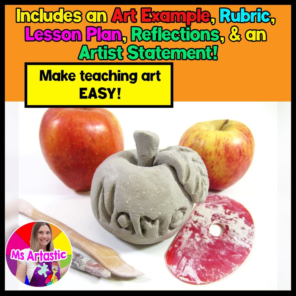Ceramic Apple Sculpture Lesson Clay Handbuilding Project Ceramics Art Tutorial – image 2