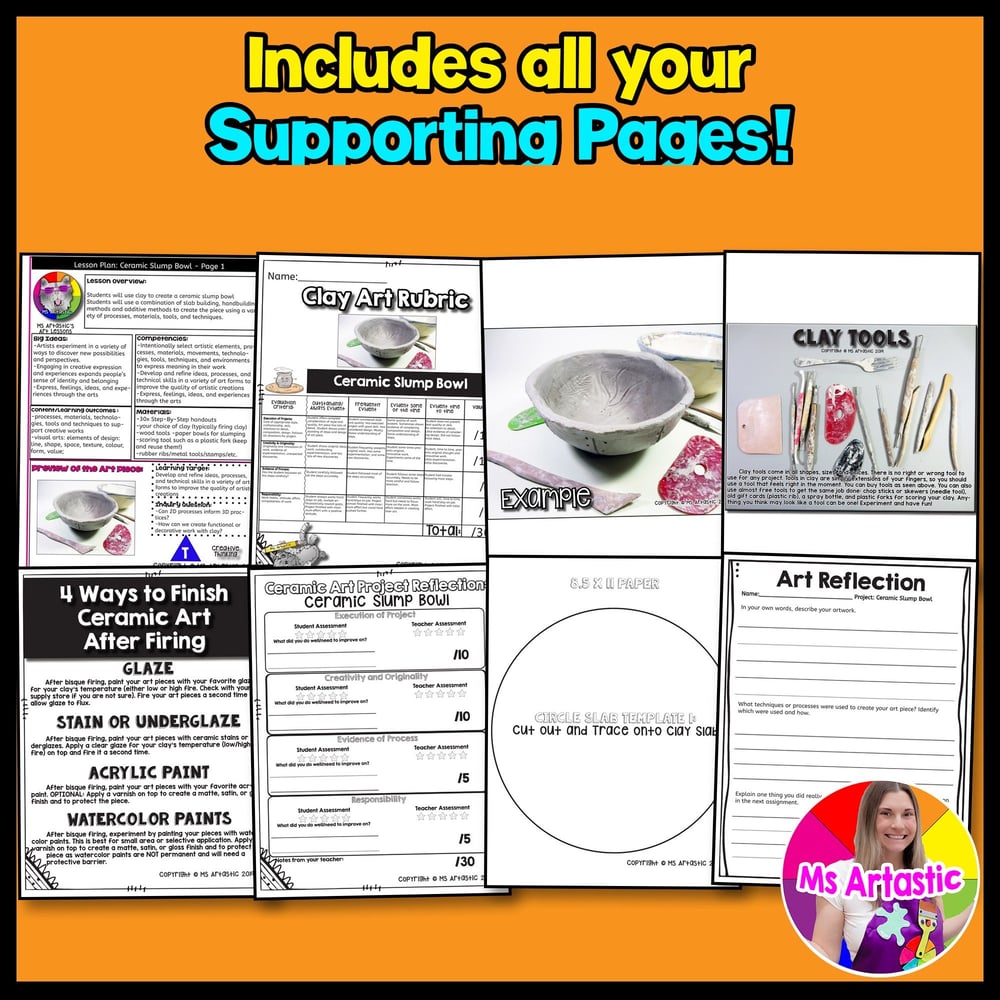 Ceramic Art Lesson Clay Art Project Ceramics Art Slab Slump Bowl Lesson Plan – image 3