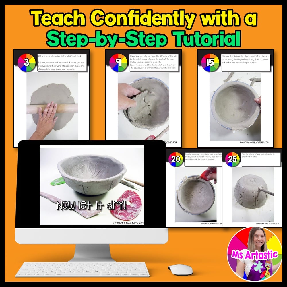 Ceramic Art Lesson Clay Art Project Ceramics Art Slab Slump Bowl Lesson Plan – image 4
