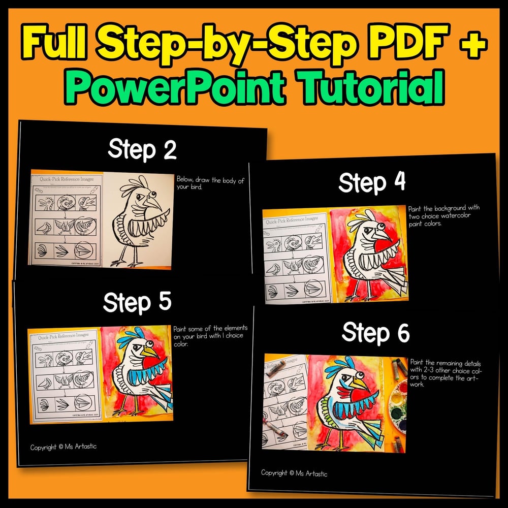 Picasso Birds Art Project Art And Write Cubism Lesson Artist Study Art Activity – image 4