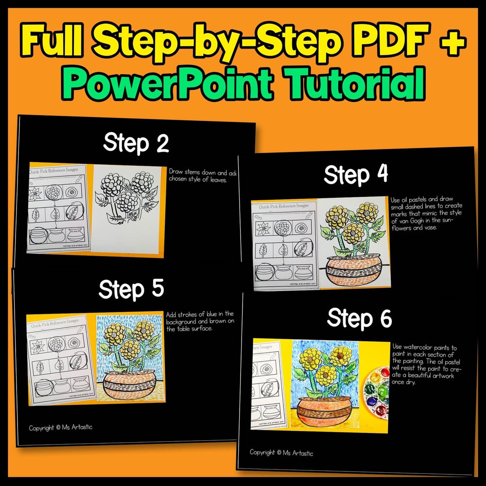 Van Gogh Sunflowers Art Project Art And Write Artist Study Writing Activity – image 4
