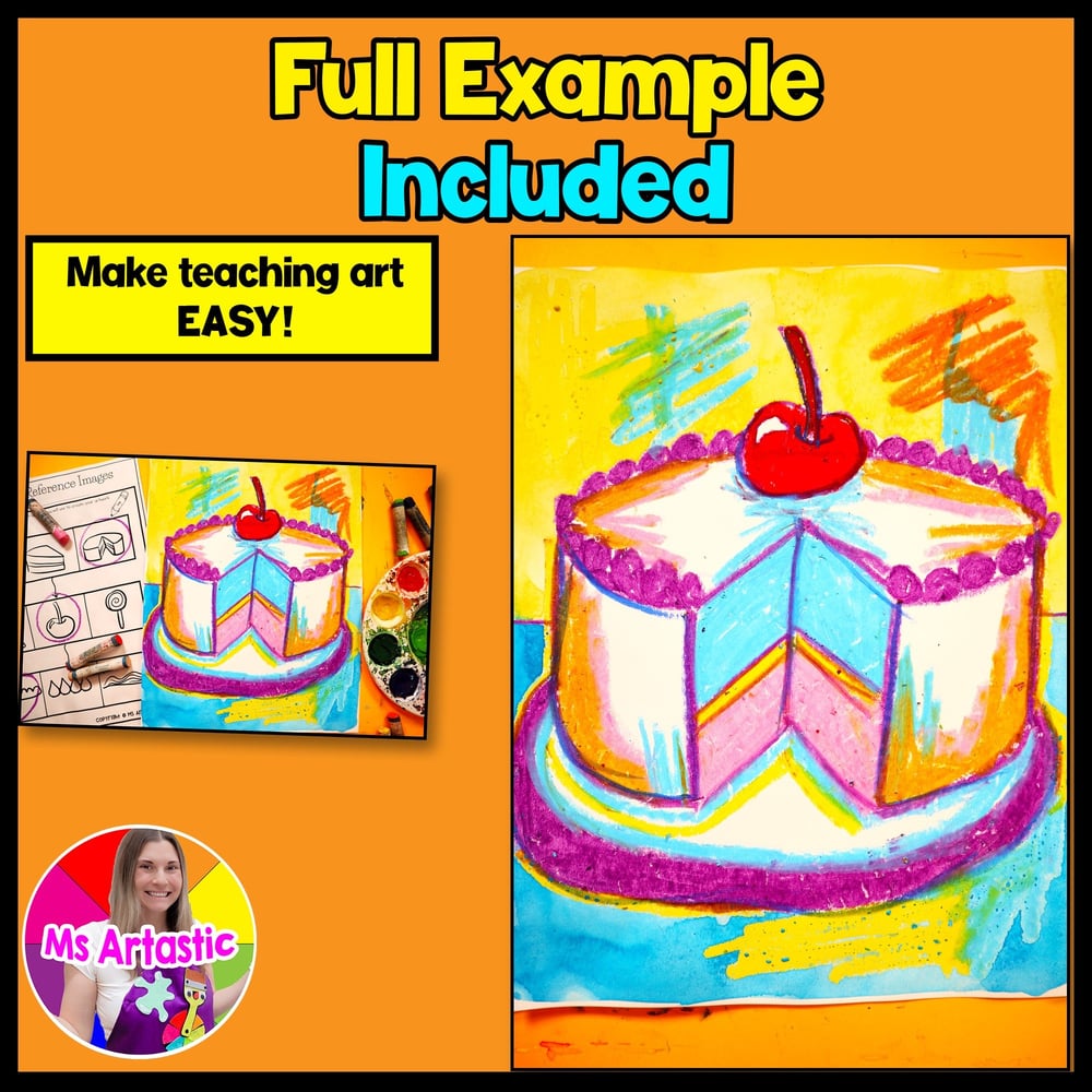 Wayne Thiebaud Art Project Art And Write Cake Lesson Artist Study Art Activity – image 2