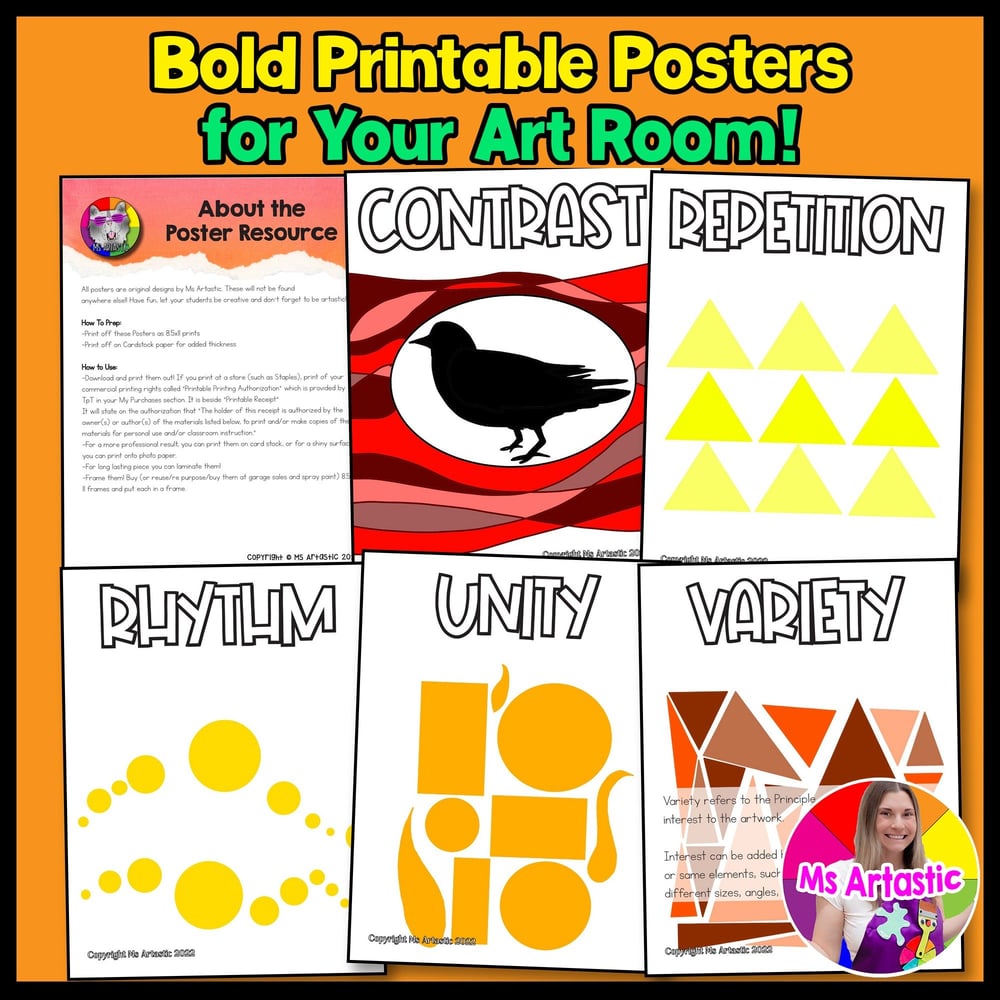 Principles of Design Classroom Posters and Décor for Art Classroom – image 3
