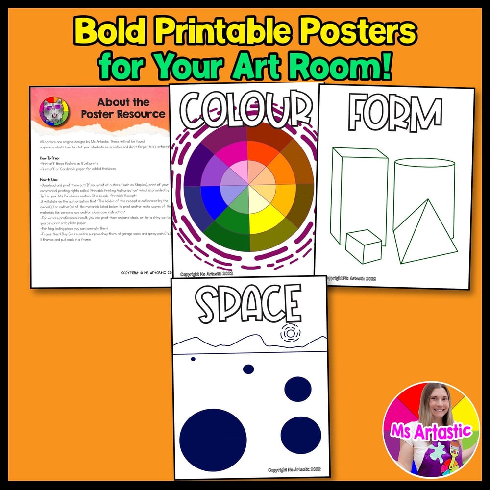 Elements of Art Classroom Posters and Décor for an Art Classroom – image 3