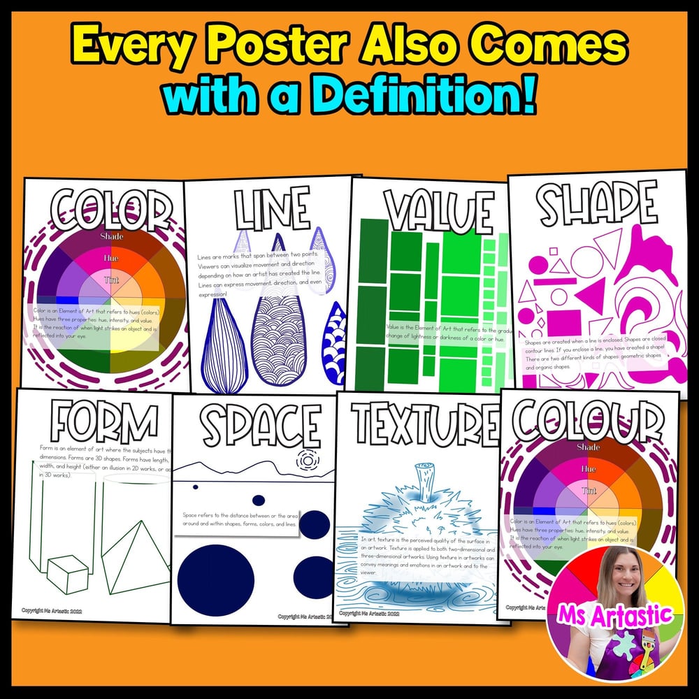 Elements of Art Classroom Posters and Décor for an Art Classroom – image 2