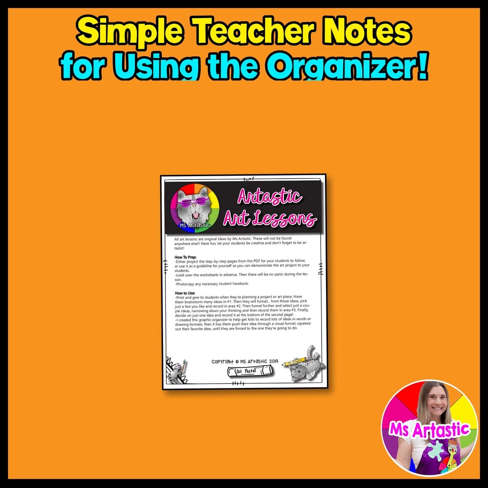 Free Graphic Organizer Funnel Your Ideas Brainstorm Graphic Organizer FREEBIE – image 2