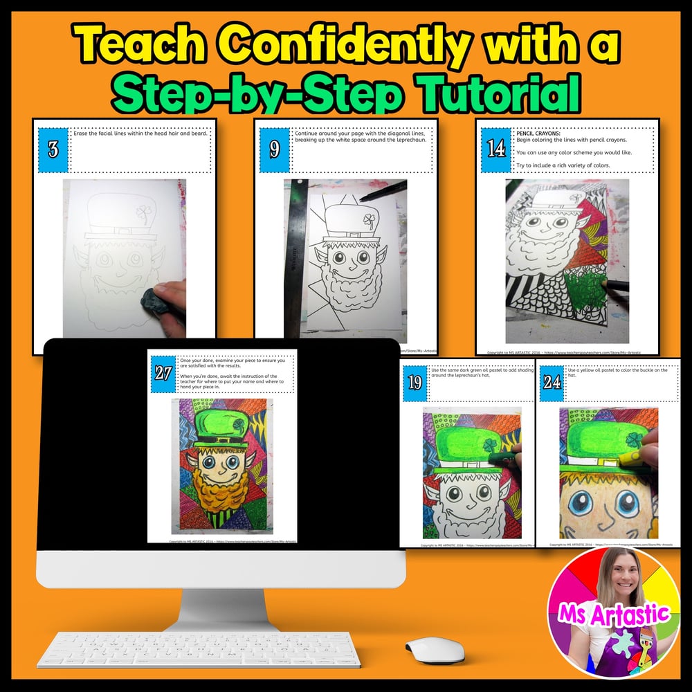 Catch Leprechaun Art Project St Patricks Day Art Lesson St Patrick Art Activity – image 4