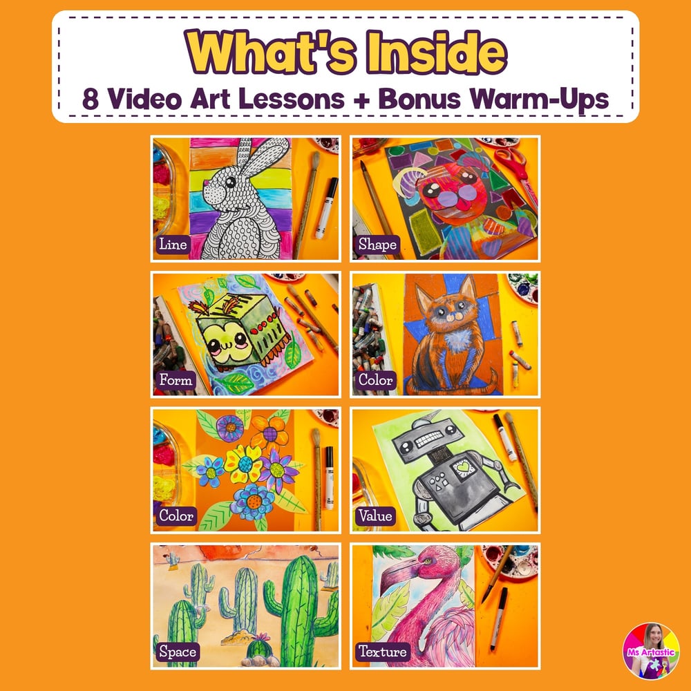 Elements of Art Lessons Elements of Art Video Lessons K to 7 Art Projects – image 2