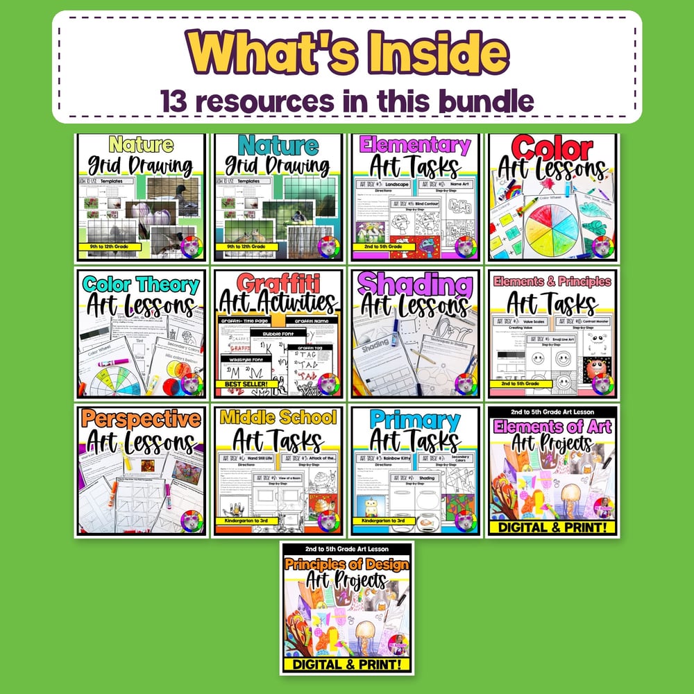 Art Projects Basic Art Lessons Art Resource Homeschool Classrooms Art Sub Plans – image 2