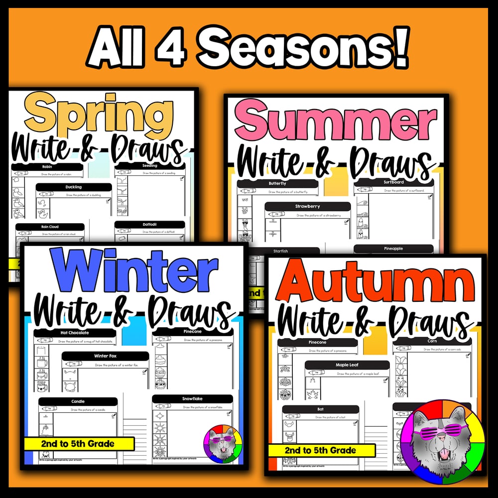 Draw and Write Bundle 2 to 5 Year Long Writing and Directed Drawing Activities – image 3
