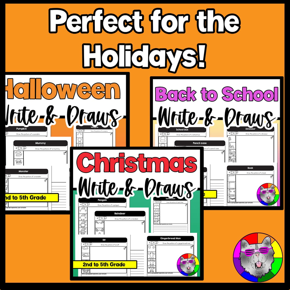 Draw and Write Bundle 2 to 5 Year Long Writing and Directed Drawing Activities – image 4