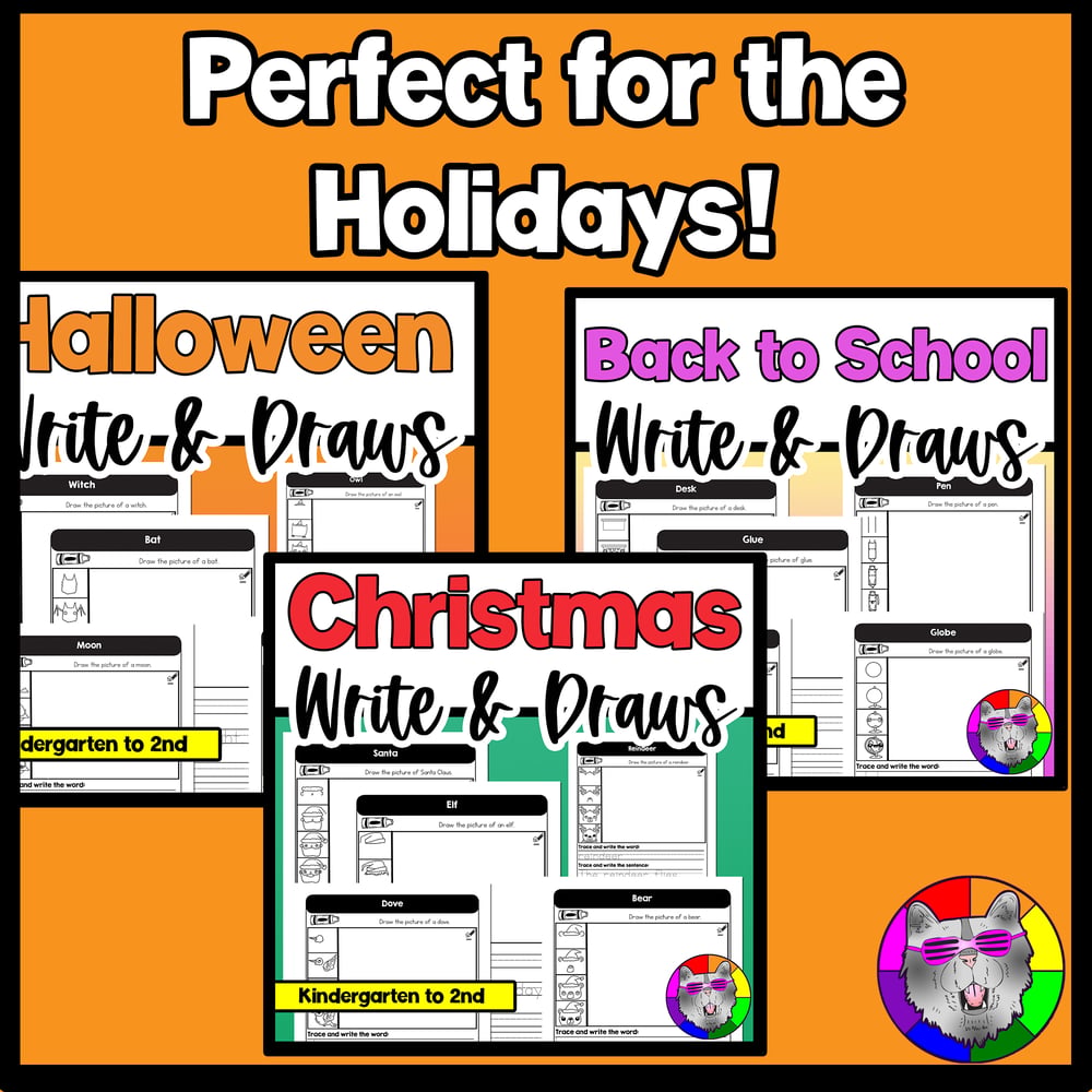 Draw and Write Bundle K to 2 Year Long Writing and Directed Drawing Activities – image 4