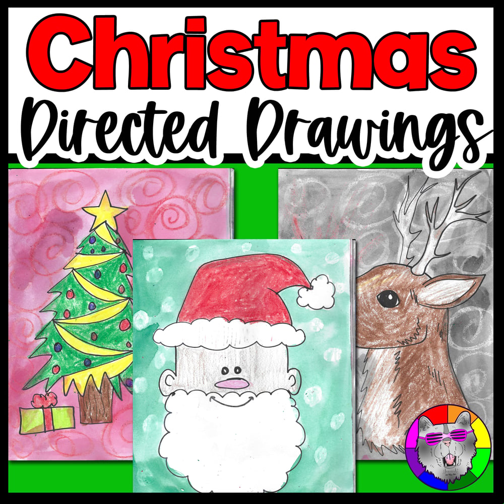 YEAR LONG Directed Drawings Quick Seasonal Art Activities Sub Plans Art Lessons – image 2