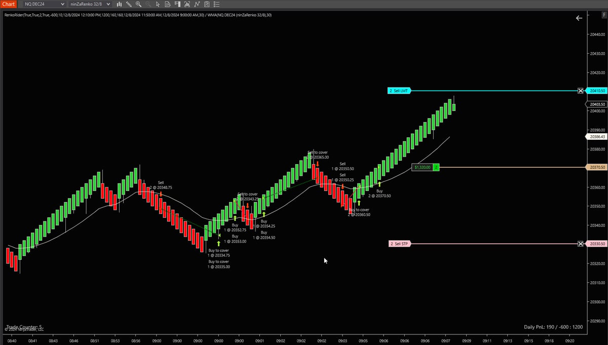 Renko Rider platform or backtest screenshot 2
