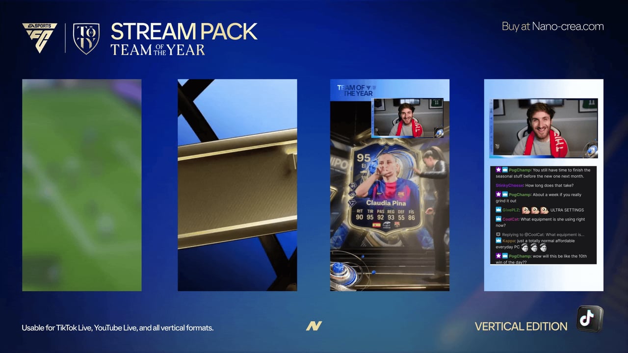 fc26 team of the year tiktok stream pack