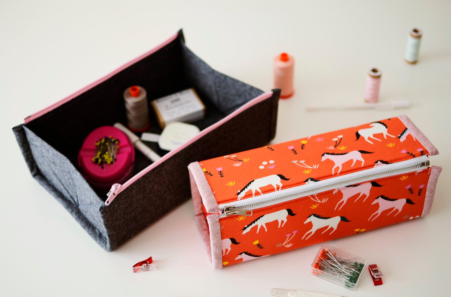 Stitched Sewing Organizers: Pretty Cases, Boxes, Pouches, Pincushions &  More by Aneela Hoey