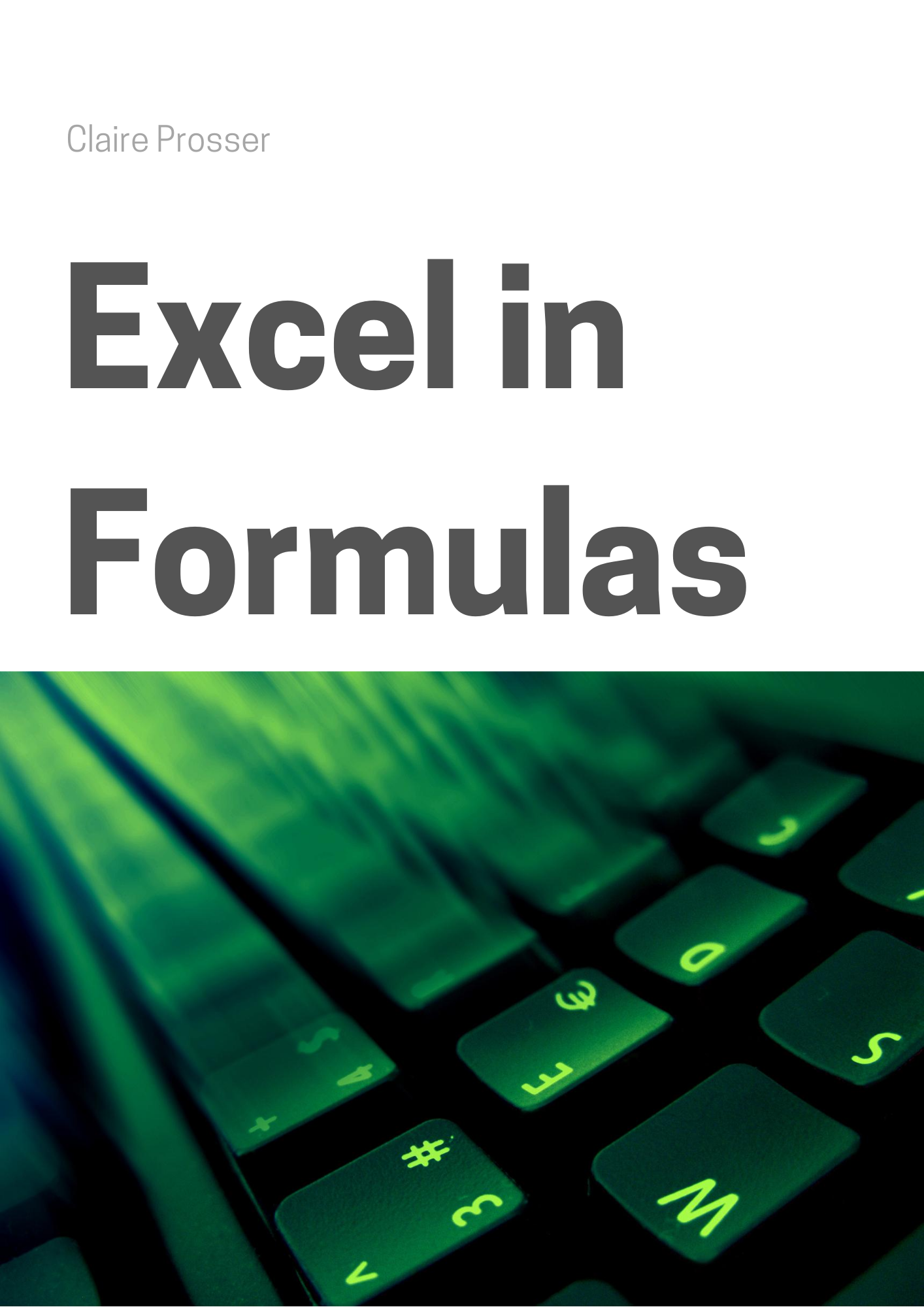 Excel in Formulas guide