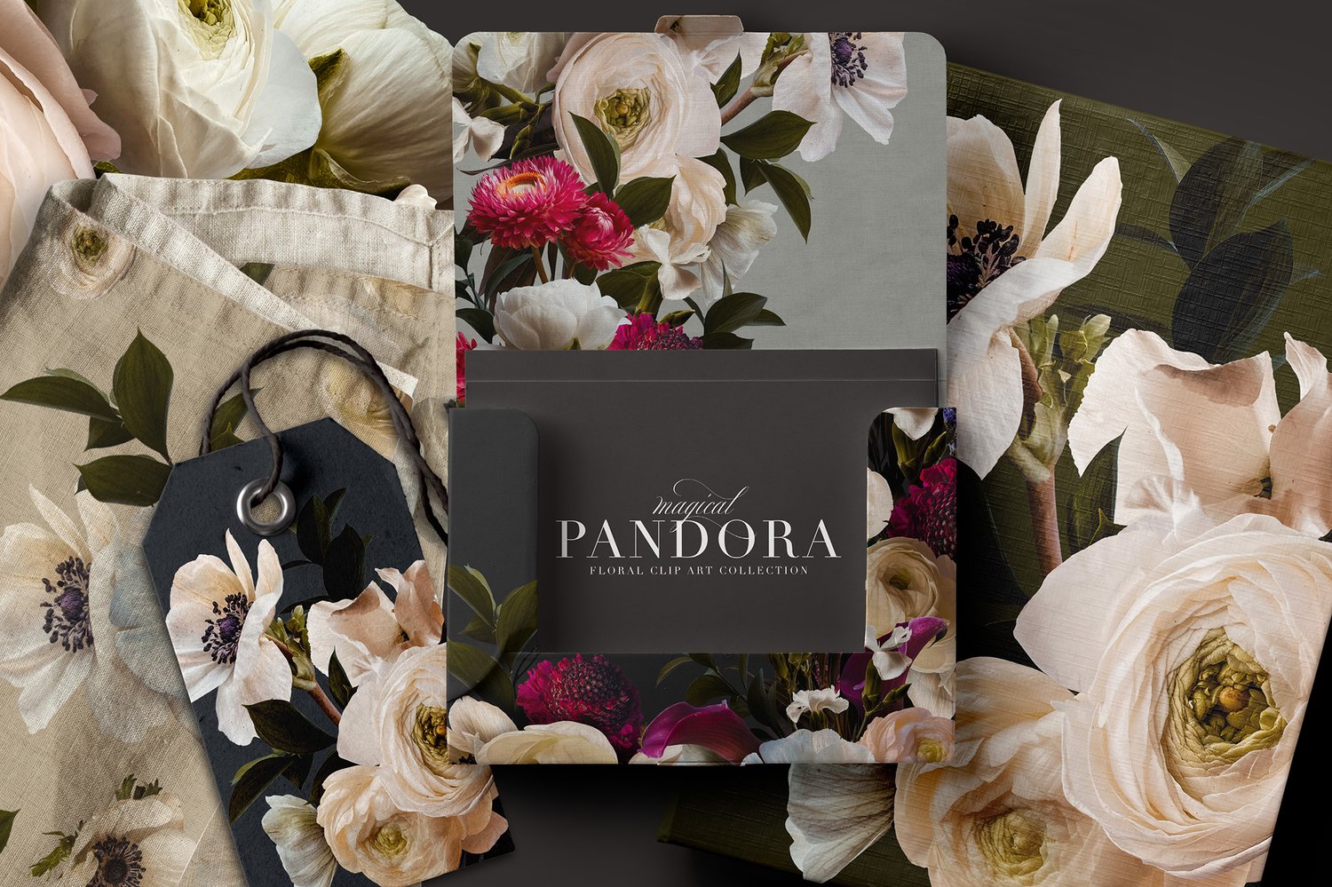 realistic floral graphics in coral, burgundy, white, lavender, and cream. Patterns, bouquets, backgrounds, wreaths, frames