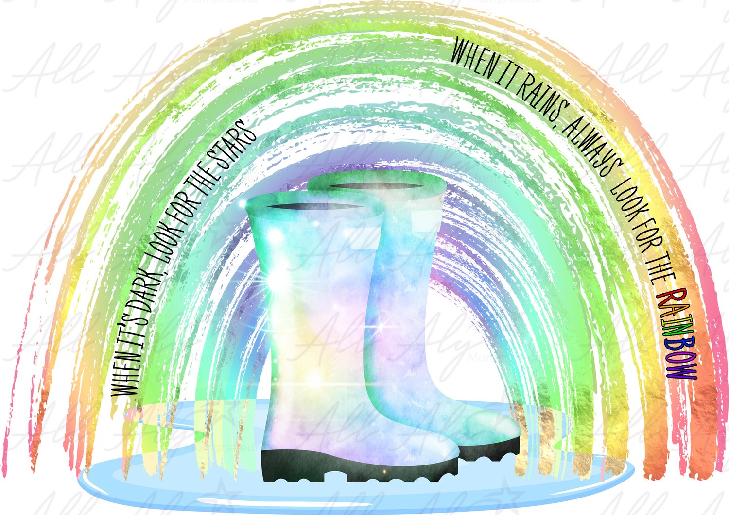Rainbow Wellies - Bright - Payhip