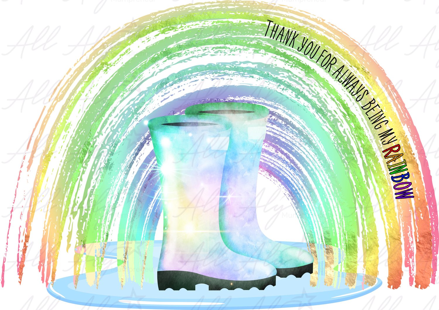 Rainbow Wellies - Bright - Payhip
