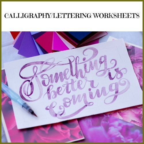 calligraphy worksheets