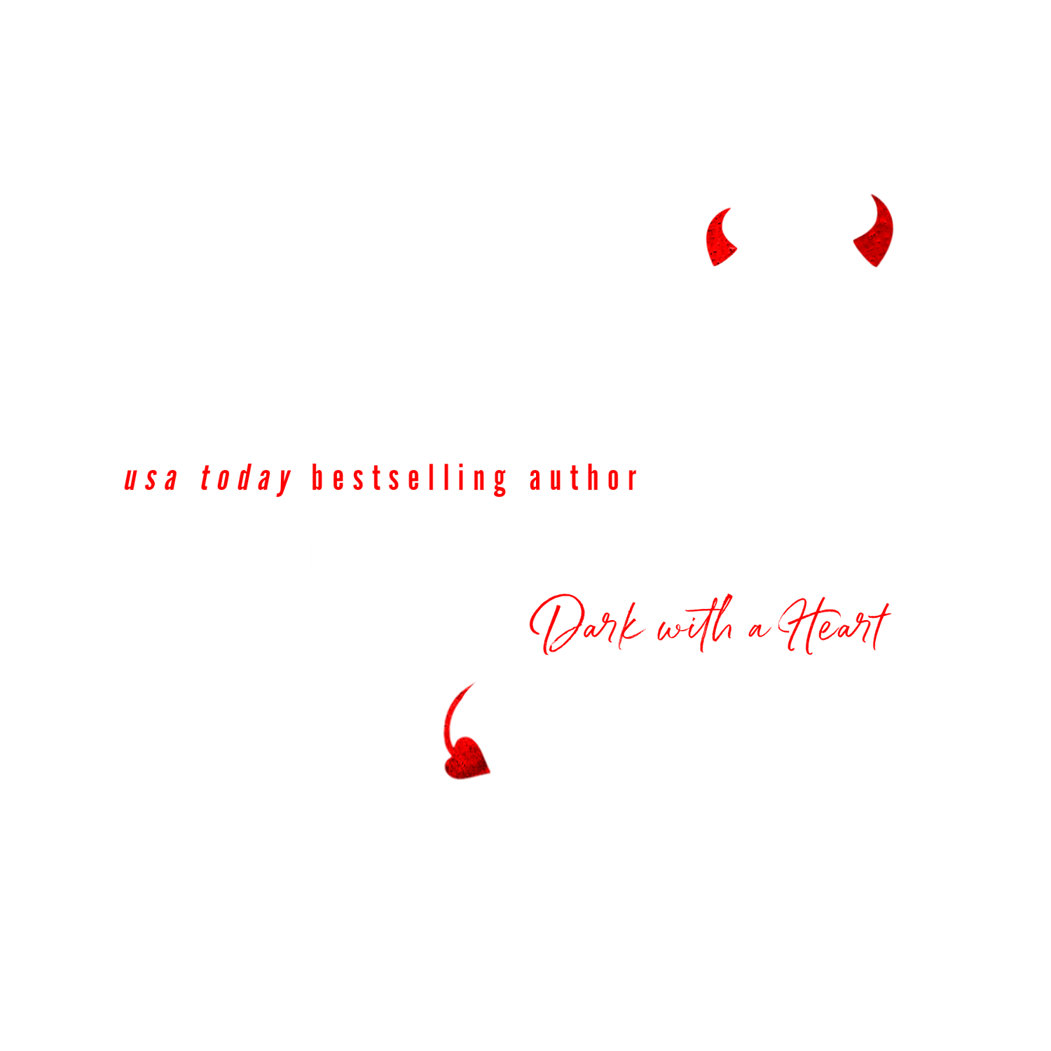 image of a woman with horns and text that says nicolina martin dark with a heart