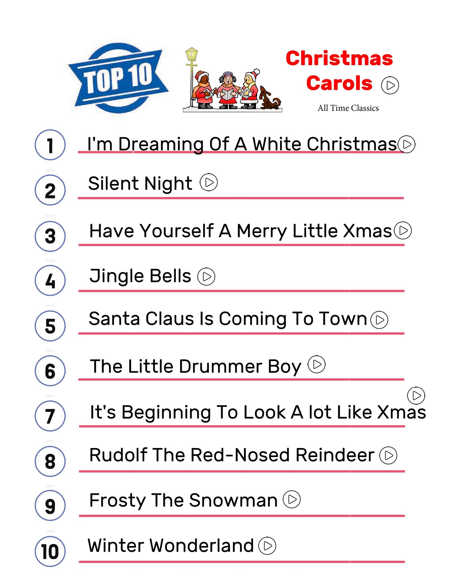 Christmas Carols. Holidays. Songs. Lyrics. Games. Quiz. - Payhip