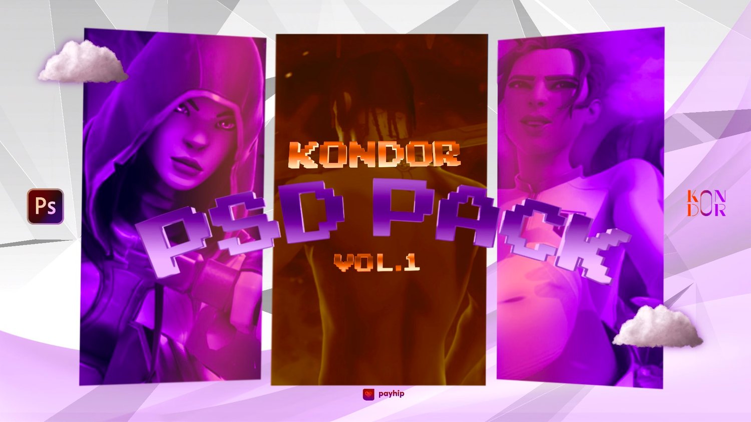 PSD Pack Vol.1 - Payhip