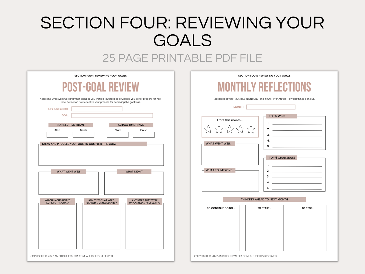 Planner Setup Series Part Four: Filling out your Vision Board and Yearly  Goal Planning pages