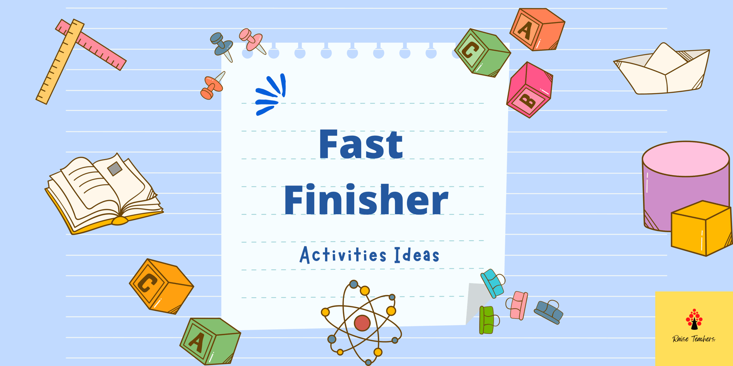 Activities to keep bush a fast finisher in Kindergarten