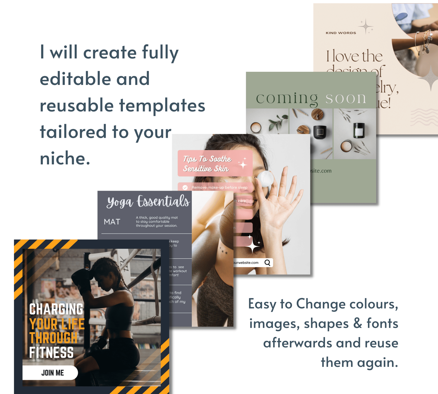 Custom Design Templates Standard Package for Small Businesses - Payhip
